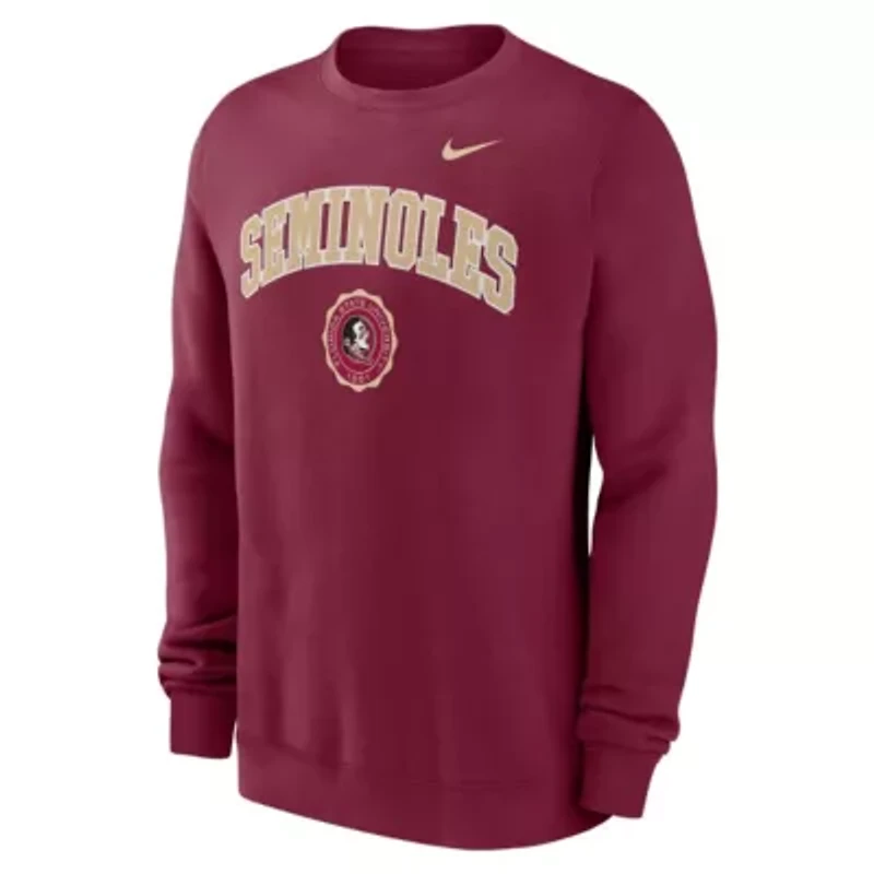 NCAA Nike Florida State Seminoles Arched Seal Pullover Sweatshirt