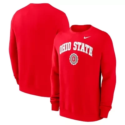 NCAA Nike Ohio State Buckeyes Arched Seal Pullover Sweatshirt