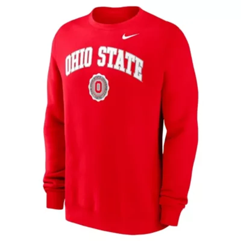 NCAA Nike Ohio State Buckeyes Arched Seal Pullover Sweatshirt