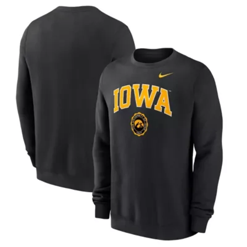 NCAA Nike Iowa Hawkeyes Arched Seal Pullover Sweatshirt