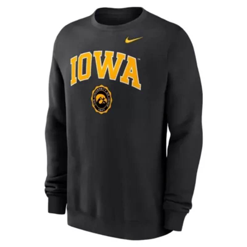 NCAA Nike Iowa Hawkeyes Arched Seal Pullover Sweatshirt