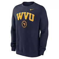 NCAA Nike West Virginia Mountaineers Arched Seal Pullover Sweatshirt