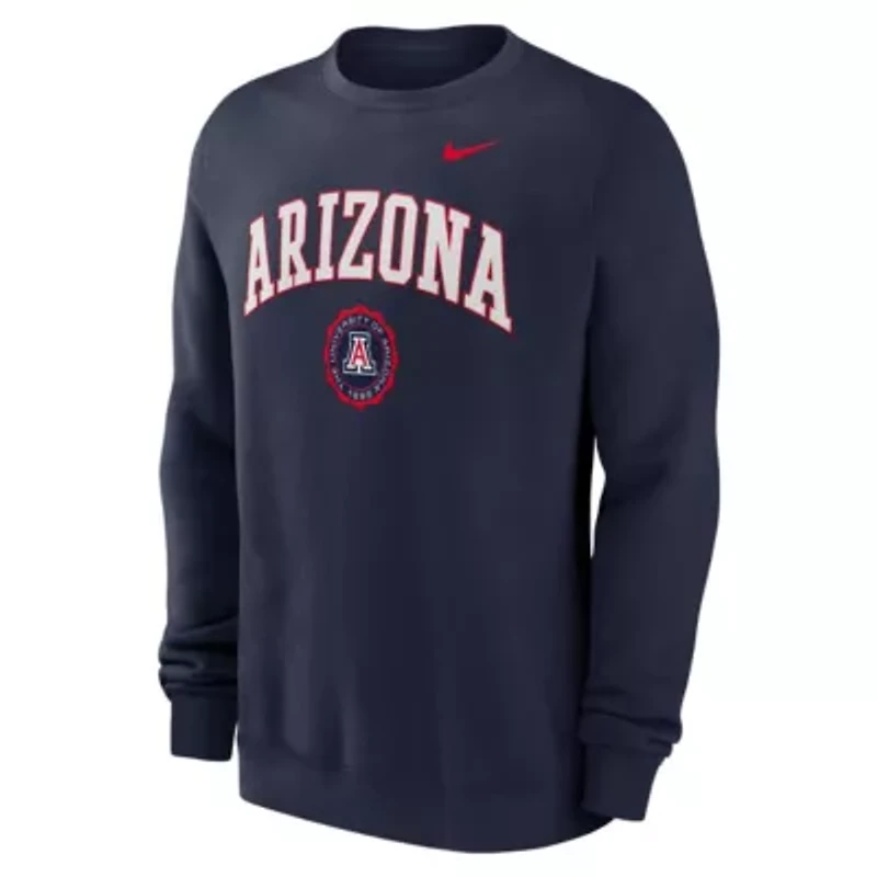 NCAA Nike Arizona Wildcats Arched Seal Pullover Sweatshirt