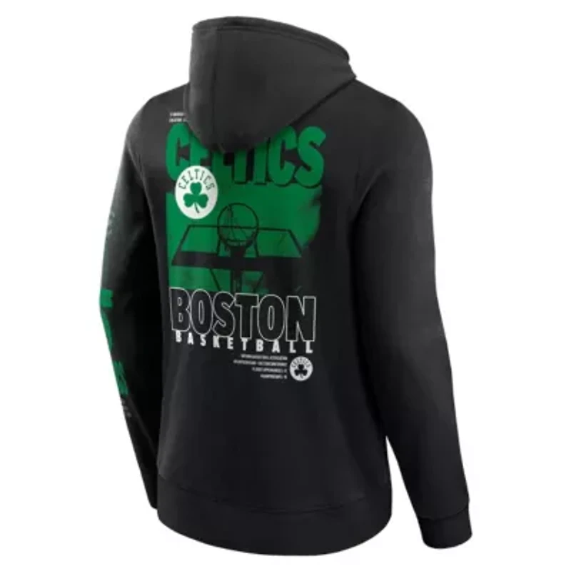 NBA Fanatics Boston Celtics Game Time Crossover Pullover Hoodie