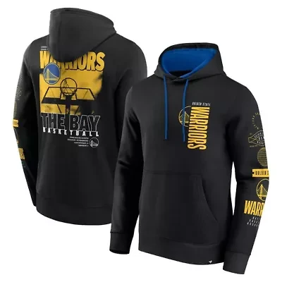 NBA Fanatics Golden State Warriors Game Time Crossover Pullover Hoodie