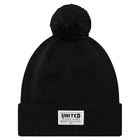 International Clubs Manchester United Stitch Patch Cuffed Knit Hat with Pom