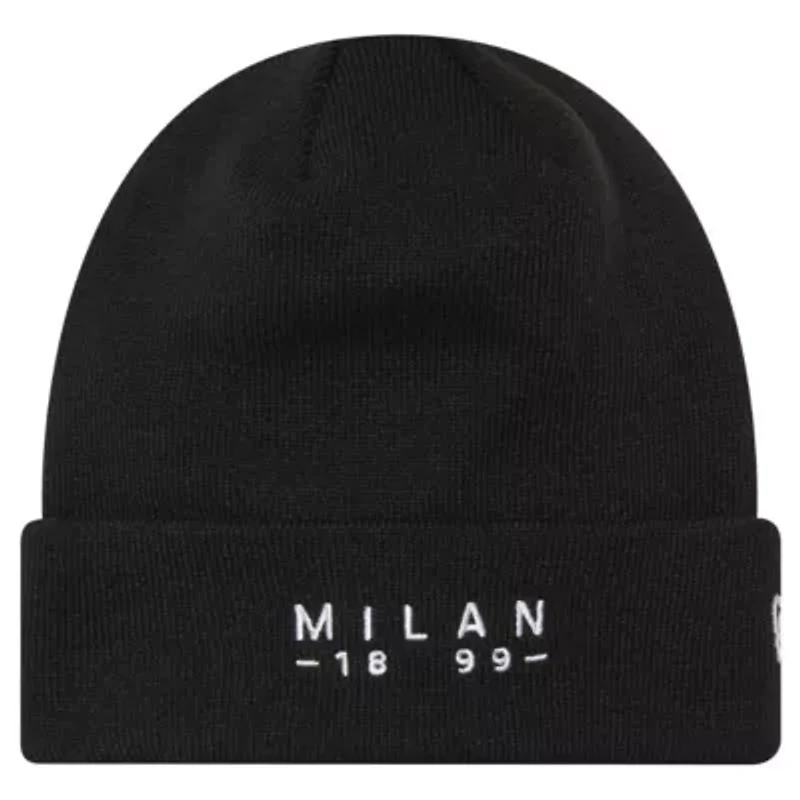International Clubs AC Milan Established Wordmark Cuffed Knit Hat