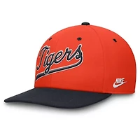 MLB Nike Orange/Navy Detroit Tigers Cooperstown Collection Pro Performance Snapback Hat