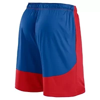 MLB Fanatics Red/Royal Philadelphia Phillies Launch Polyester Shorts