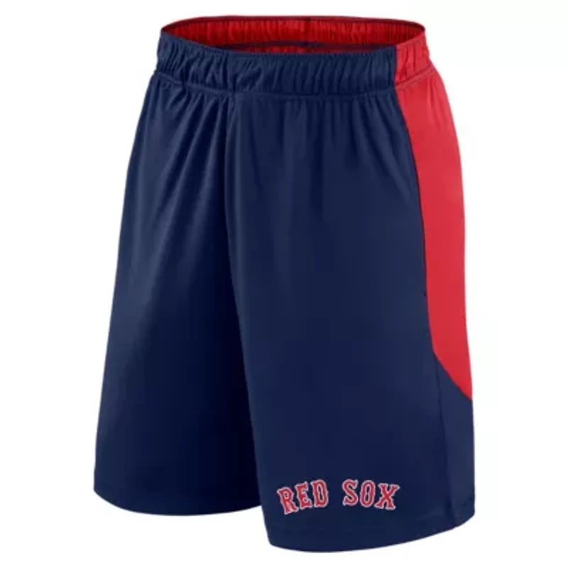 Boston Red Sox MLB Fanatics Navy/Red Launch Polyester Shorts