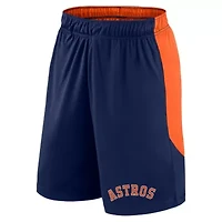 MLB Fanatics Navy/Orange Houston Astros Launch Polyester Shorts