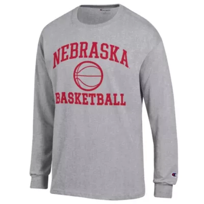 NCAA Nebraska Huskers Basketball Icon Long Sleeve T-Shirt