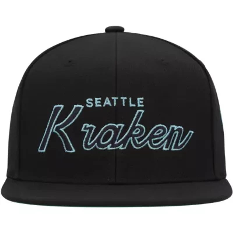 NHL Seattle Kraken Core Team Script 2.0 Snapback Hat