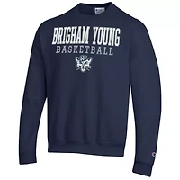 NCAA BYU Cougars Basketball Stack Pullover Crewneck Sweatshirt