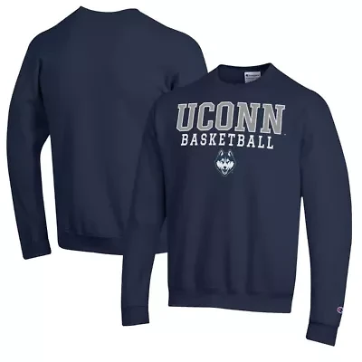 Connecticut Huskies NCAA UConn Basketball Stack Pullover Crewneck Sweatshirt