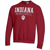 NCAA Indiana Hoosiers Basketball Stack Pullover Crewneck Sweatshirt