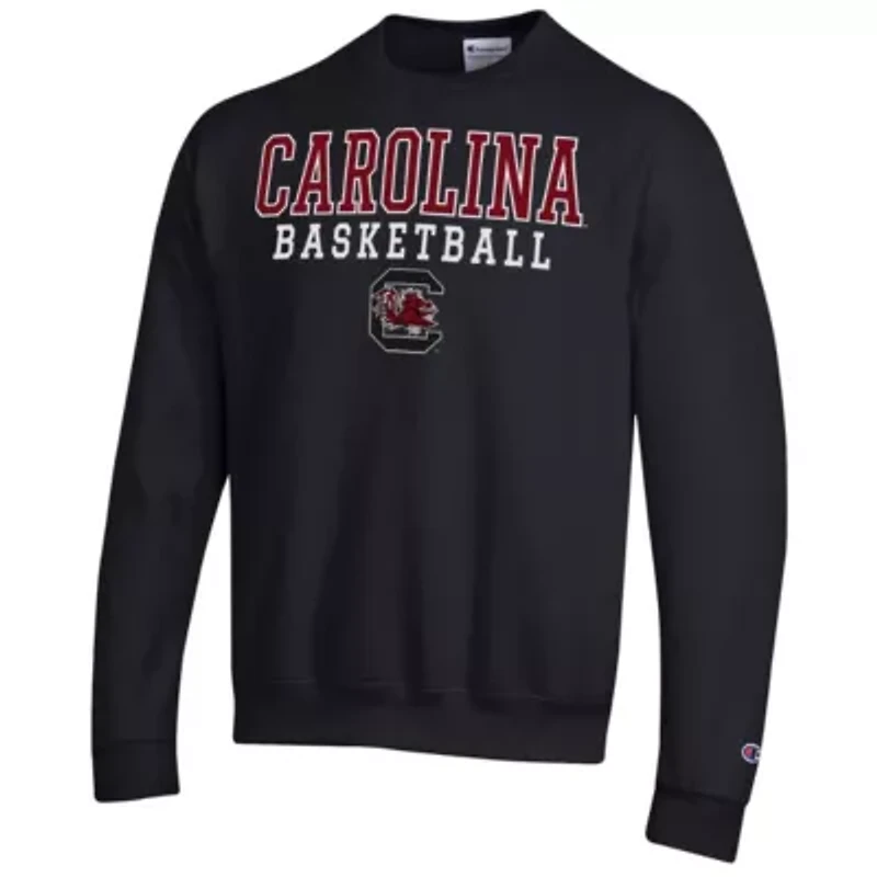 NCAA South Carolina Gamecocks Basketball Stack Pullover Crewneck Sweatshirt