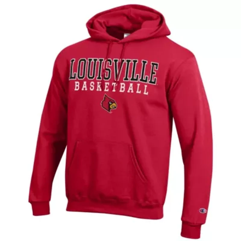 NCAA Louisville Cardinals Basketball Stack Pullover Hoodie
