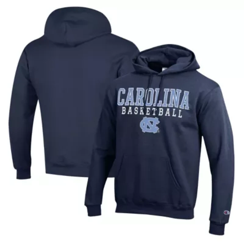 NCAA North Carolina Tar Heels Basketball Stack Pullover Hoodie