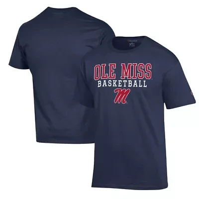 NCAA Ole Miss Rebels Basketball Stack T-Shirt