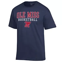 NCAA Ole Miss Rebels Basketball Stack T-Shirt