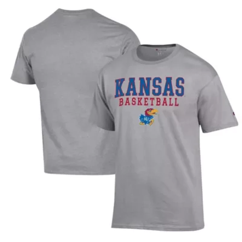 NCAA Kansas Jayhawks Basketball Stack T-Shirt