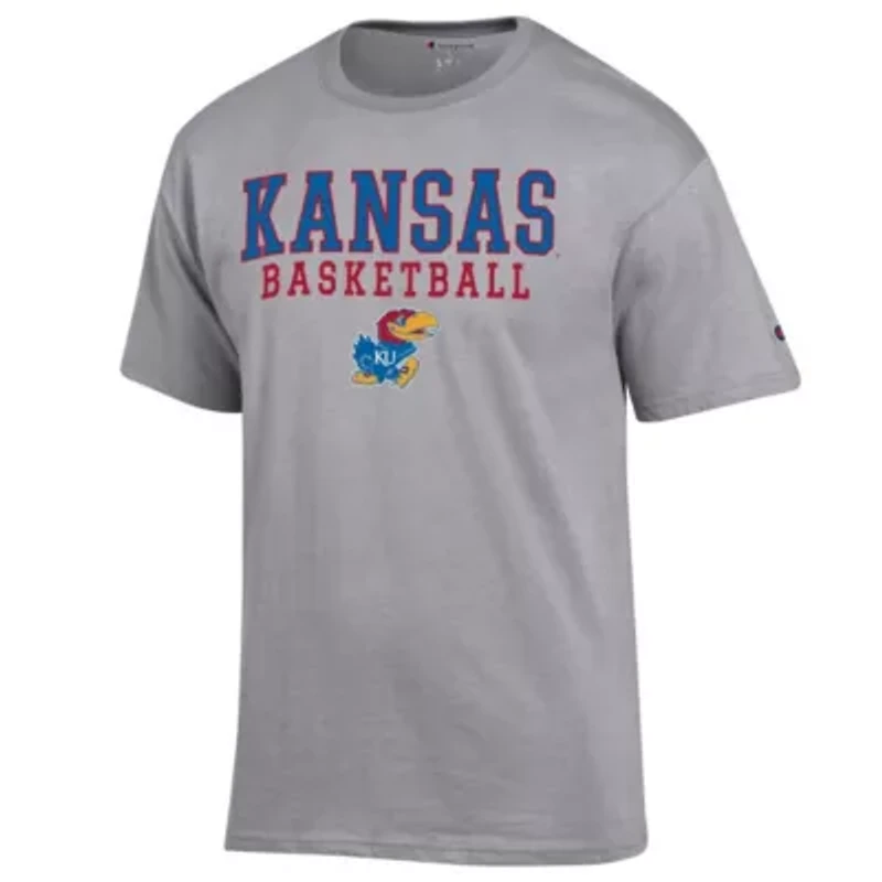 NCAA Kansas Jayhawks Basketball Stack T-Shirt