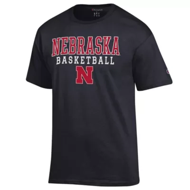 NCAA Nebraska Huskers Basketball Stack T-Shirt