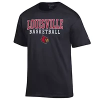 NCAA Louisville Cardinals Basketball Stack T-Shirt