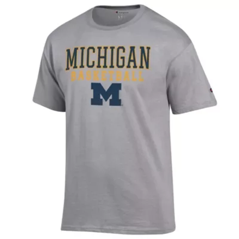 NCAA Michigan Wolverines Basketball Stack T-Shirt