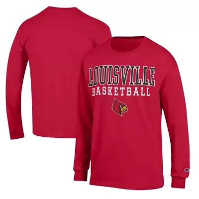 NCAA Louisville Cardinals Basketball Stack Long Sleeve T-Shirt