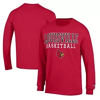NCAA Louisville Cardinals Basketball Stack Long Sleeve T-Shirt