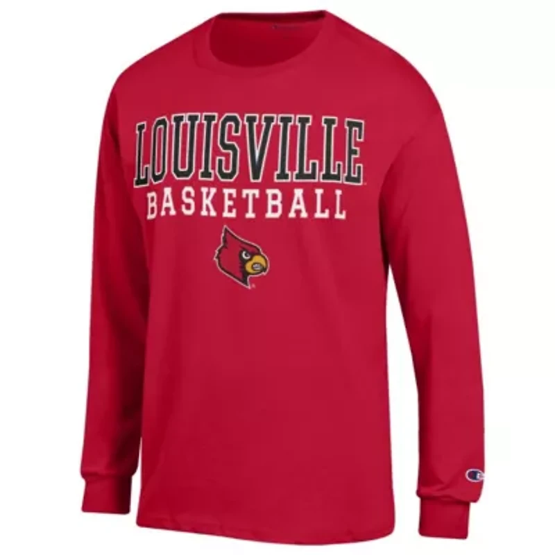 NCAA Louisville Cardinals Basketball Stack Long Sleeve T-Shirt