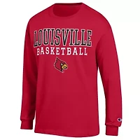 NCAA Louisville Cardinals Basketball Stack Long Sleeve T-Shirt