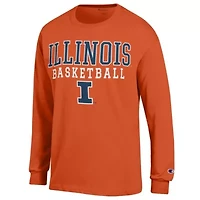 NCAA Illinois Fighting Illini Basketball Stack Long Sleeve T-Shirt