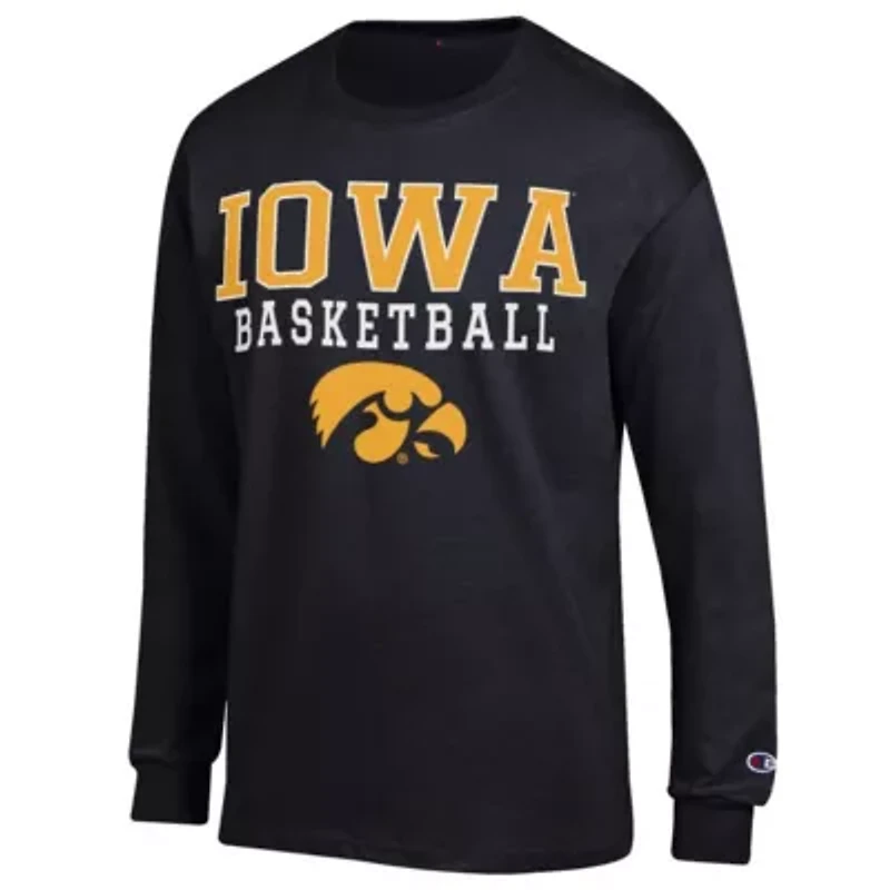 NCAA Iowa Hawkeyes Basketball Stack Long Sleeve T-Shirt