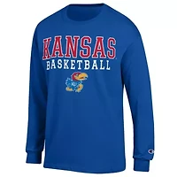 NCAA Kansas Jayhawks Basketball Stack Long Sleeve T-Shirt