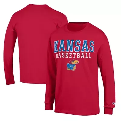 NCAA Kansas Jayhawks Basketball Stack Long Sleeve T-Shirt