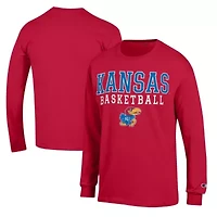NCAA Kansas Jayhawks Basketball Stack Long Sleeve T-Shirt