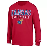 NCAA Kansas Jayhawks Basketball Stack Long Sleeve T-Shirt