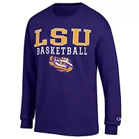 NCAA LSU Tigers Basketball Stack Long Sleeve T-Shirt