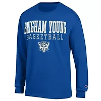 NCAA BYU Cougars Basketball Stack Long Sleeve T-Shirt