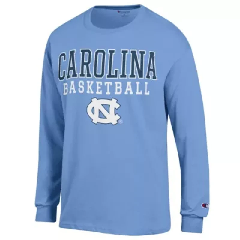 NCAA Carolina North Tar Heels Basketball Stack Long Sleeve T-Shirt