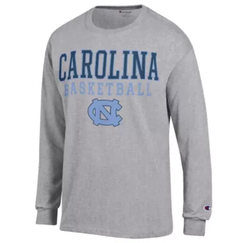NCAA North Carolina Tar Heels Basketball Stack Long Sleeve T-Shirt
