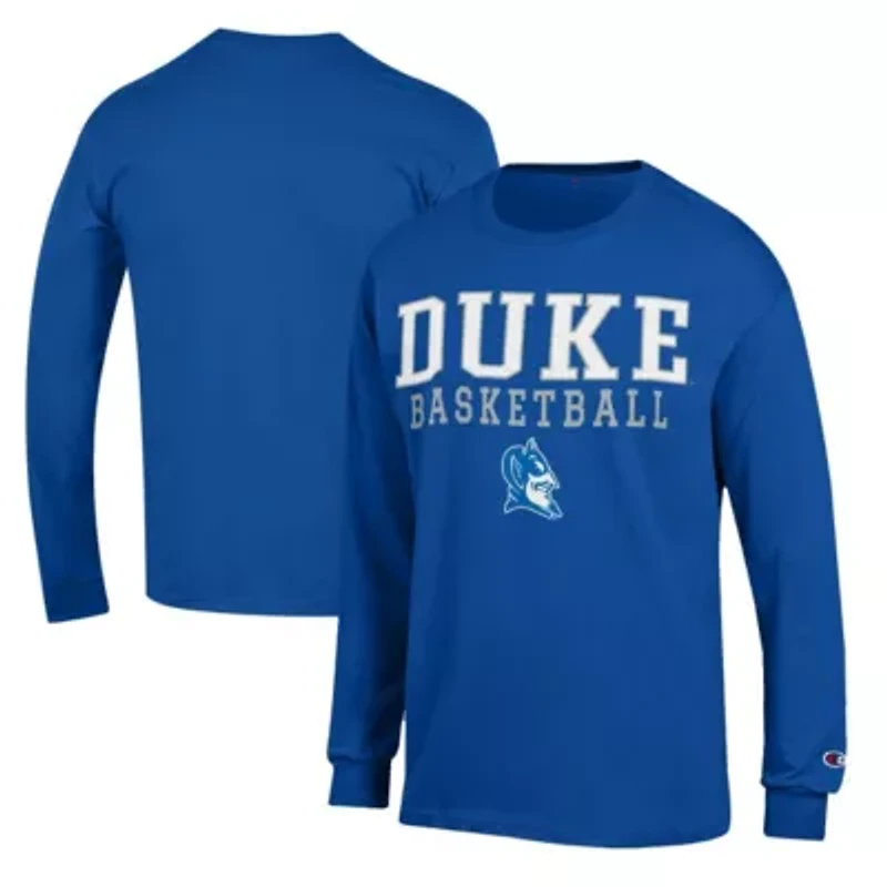 Duke Blue Devils NCAA Basketball Stack Long Sleeve T-Shirt