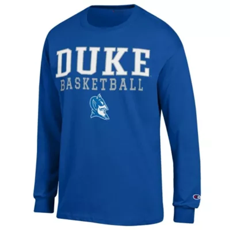 Duke Blue Devils NCAA Basketball Stack Long Sleeve T-Shirt