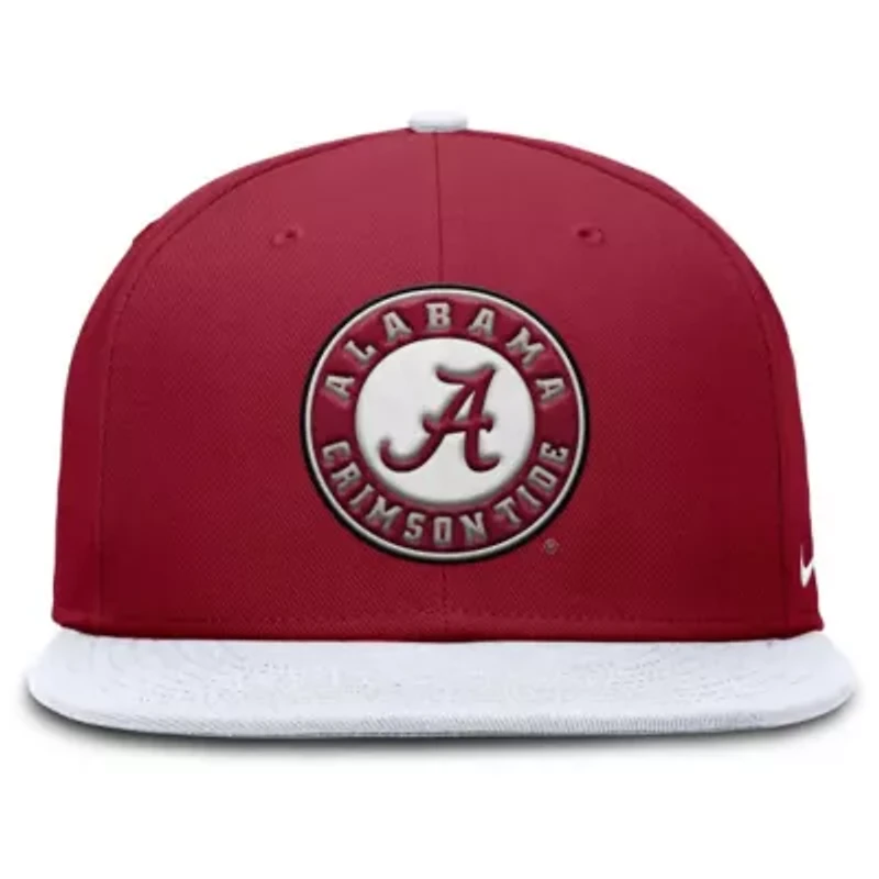 Alabama Crimson Tide NCAA Nike Crimson/White Two-Tone Primetime Performance Fitted Hat