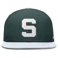 NCAA Nike Green/White Michigan State Spartans Two-Tone Primetime Performance Fitted Hat
