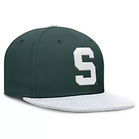 NCAA Nike Green/White Michigan State Spartans Two-Tone Primetime Performance Fitted Hat
