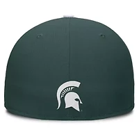 NCAA Nike Green/White Michigan State Spartans Two-Tone Primetime Performance Fitted Hat